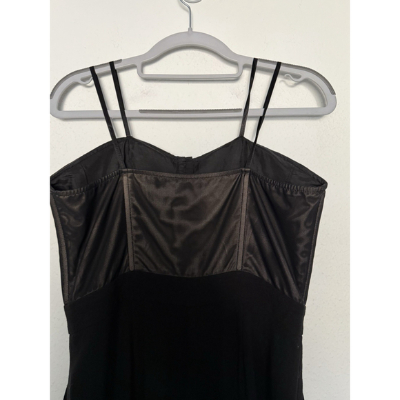 BCBGeneration Corset Wide Leg Jumpsuit Size 8 Black Bustier Party Luxury Classic - Picture 10 of 12